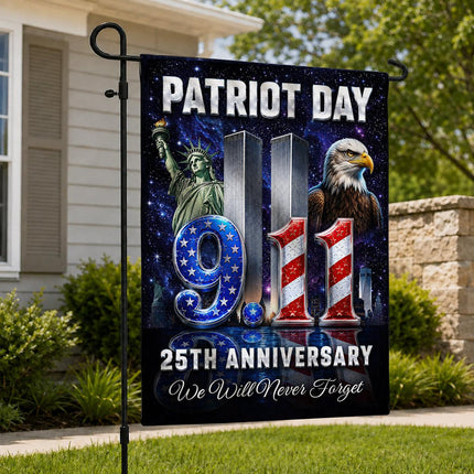 Patriot Day Liberty Eagle 9 11 Memorial 25th Anniversary Flag
