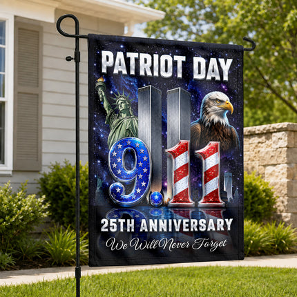 SP-01 Statue of Liberty Patriot Day 25 Years Since 9/11 Flag