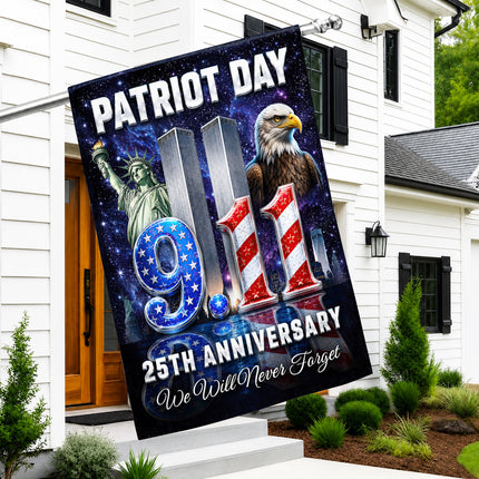 SP-01 Statue of Liberty Patriot Day 25 Years Since 9/11 Flag