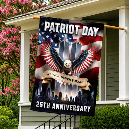 Patriot Day 25th Anniversary Twin Towers Flag