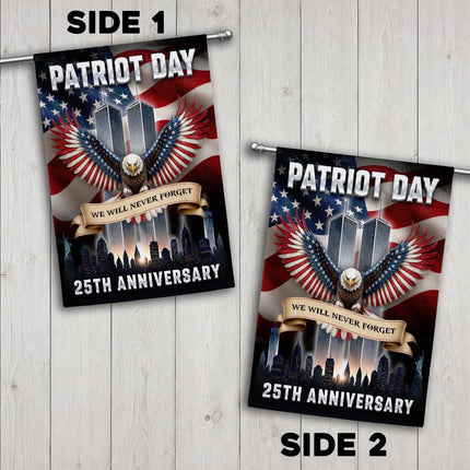 Patriot Day 25th Anniversary Twin Towers Flag