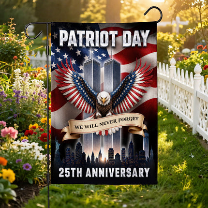 Patriot Day 25th Anniversary Twin Towers Flag