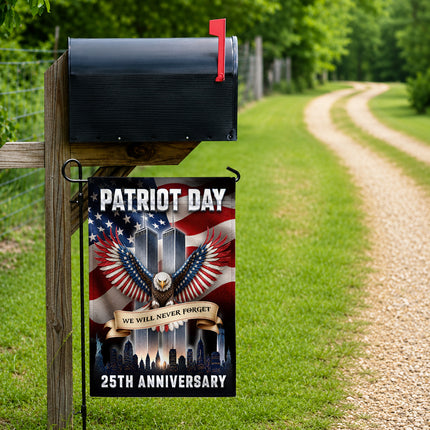 Patriot Day 25th Anniversary Twin Towers Flag