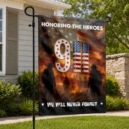 SP-01 Firefighters Patriot Day 2026 Courage Tribute Flag