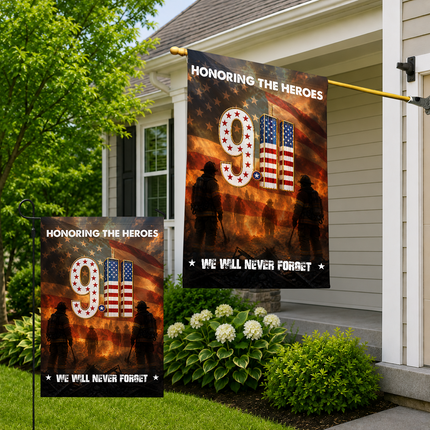 SP-01 Firefighters Patriot Day 2026 Courage Tribute Flag