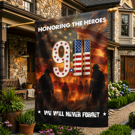 SP-01 Firefighters Patriot Day 2026 Courage Tribute Flag