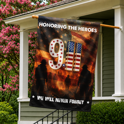 SP-01 Firefighters Patriot Day 2026 Courage Tribute Flag
