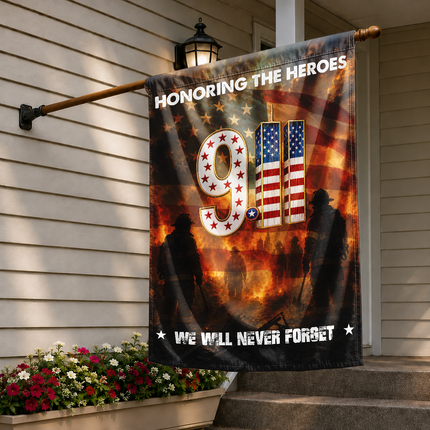 SP-01 Firefighters Patriot Day 2026 Courage Tribute Flag