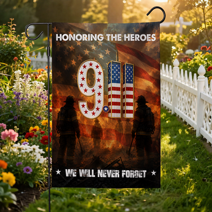 Patriot Day 25th Anniversary Honoring the Heroes Firefighter Memorial Flag