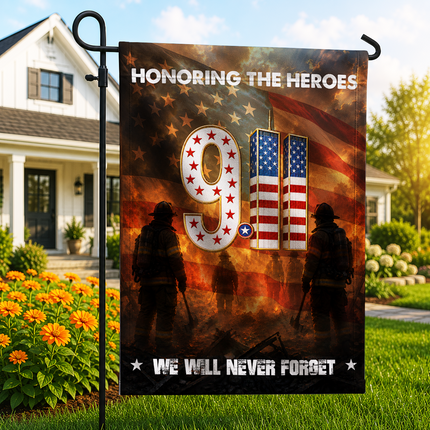 Patriot Day 25th Anniversary Honoring the Heroes Firefighter Memorial Flag