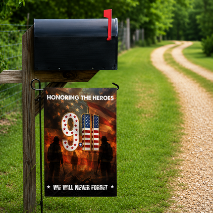 Patriot Day 25th Anniversary Honoring the Heroes Firefighter Memorial Flag
