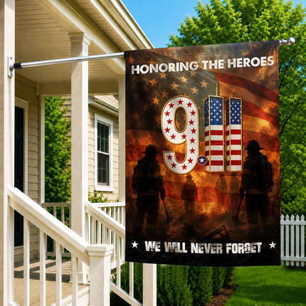 Patriot Day 25th Anniversary Honoring the Heroes Firefighter Memorial Flag
