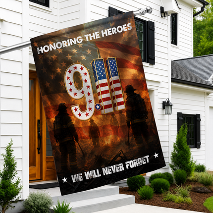 Patriot Day 25th Anniversary Honoring the Heroes Firefighter Memorial Flag