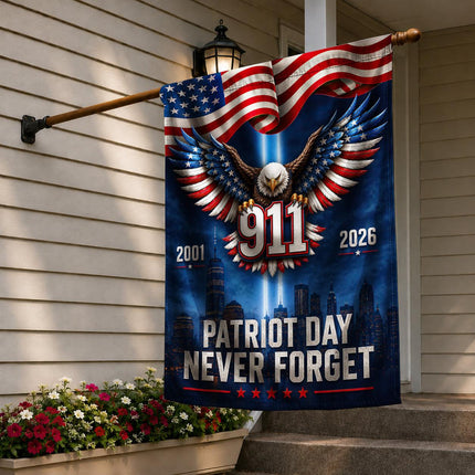 Patriot Day 25th Anniversary 911 Never Forget Flag
