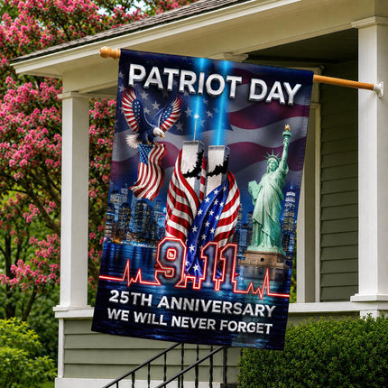 Patriot Day Liberty Skyline Eagle 9 11 Pulse 25th Anniversary Flag
