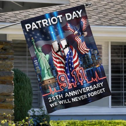 Patriot Day Liberty Skyline Eagle 9 11 Pulse 25th Anniversary Flag