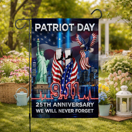 Patriot Day Liberty Skyline Eagle 9 11 Pulse 25th Anniversary Flag