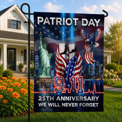 Patriot Day Liberty Skyline Eagle 9 11 Pulse 25th Anniversary Flag