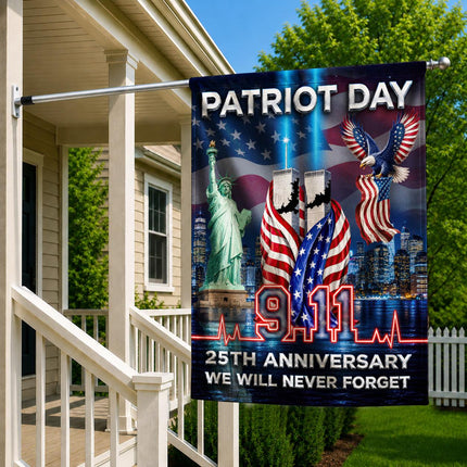 Patriot Day Liberty Skyline Eagle 9 11 Pulse 25th Anniversary Flag