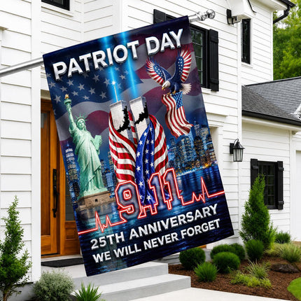 Patriot Day Liberty Skyline Eagle 9 11 Pulse 25th Anniversary Flag