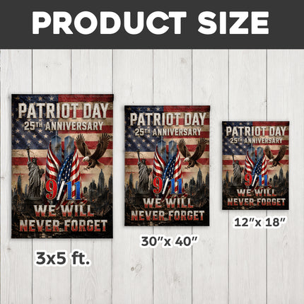 SP-01 We Will Never Forget Patriot Day 2026 Memorial Flag