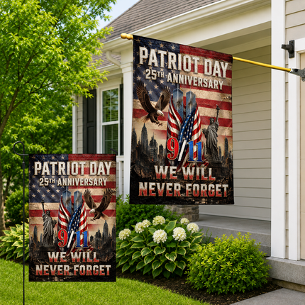 SP-01 We Will Never Forget Patriot Day 2026 Memorial Flag