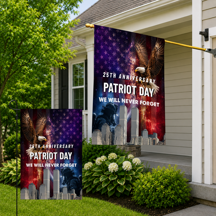 SP-01 9/11 Memorial Patriot Day Bald Eagle Tribute Flag