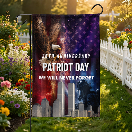 SP-01 9/11 Memorial Patriot Day Bald Eagle Tribute Flag