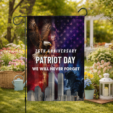 SP-01 9/11 Memorial Patriot Day Bald Eagle Tribute Flag