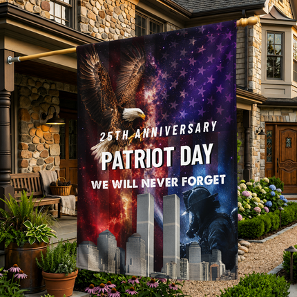 SP-01 9/11 Memorial Patriot Day Bald Eagle Tribute Flag