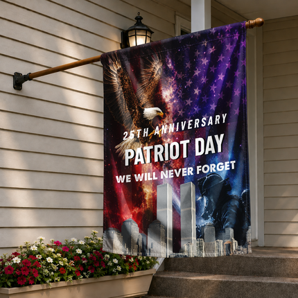 SP-01 9/11 Memorial Patriot Day Bald Eagle Tribute Flag