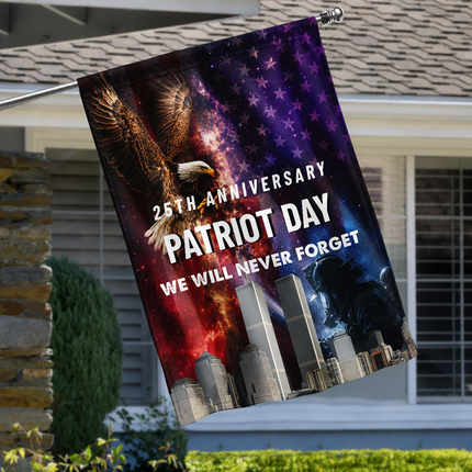 SP-01 9/11 Memorial Patriot Day Bald Eagle Tribute Flag