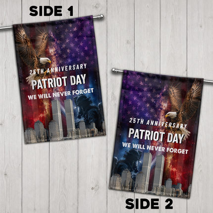 SP-01 9/11 Memorial Patriot Day Bald Eagle Tribute Flag