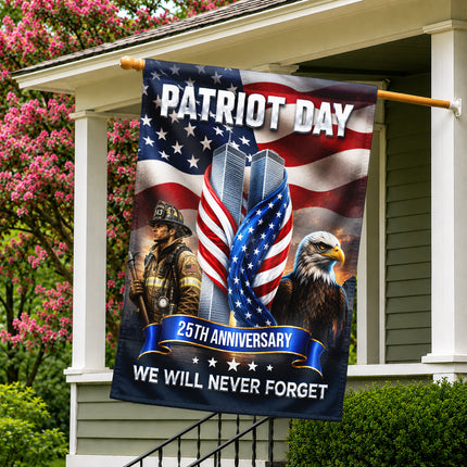 SP-01 25th Anniversary Patriot Day Firefighter Eagle Flag