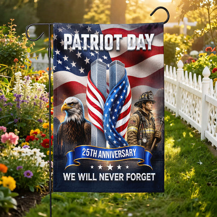 SP-01 25th Anniversary Patriot Day Firefighter Eagle Flag