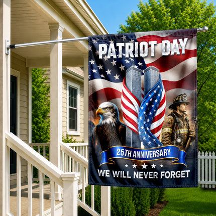 SP-01 25th Anniversary Patriot Day Firefighter Eagle Flag