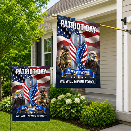 SP-01 25th Anniversary Patriot Day Firefighter Eagle Flag