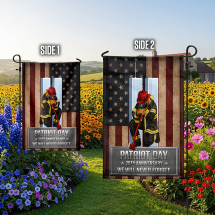 SP-01 We Will Never Forget Firefighter Patriot Day Flag