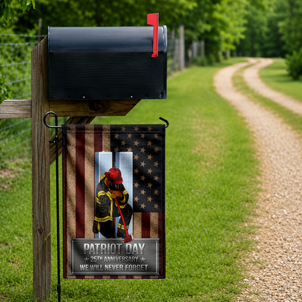 SP-01 We Will Never Forget Firefighter Patriot Day Flag