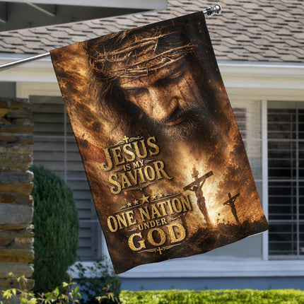 Jesus Is My Savior One Nation Under God Christian Flag