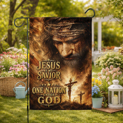 Jesus Is My Savior One Nation Under God Christian Flag