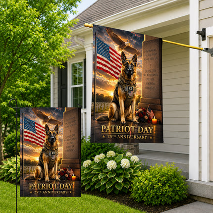 SP-01 25th Anniversary of 9/11 Fallen Hero K9 Tribute Flag