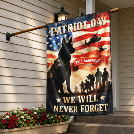 SP-01 We Will Never Forget Patriot Day 2026 K9 Tribute Flag