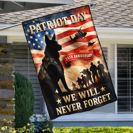 SP-01 We Will Never Forget Patriot Day 2026 K9 Tribute Flag
