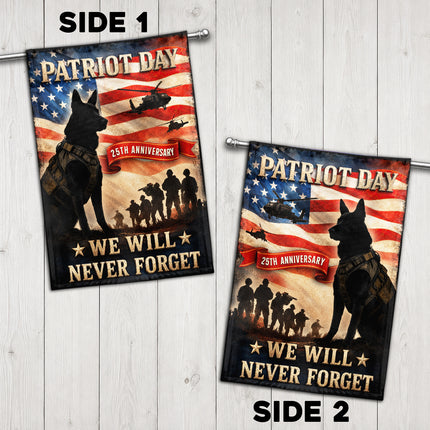 SP-01 We Will Never Forget Patriot Day 2026 K9 Tribute Flag