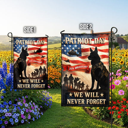SP-01 We Will Never Forget Patriot Day 2026 K9 Tribute Flag
