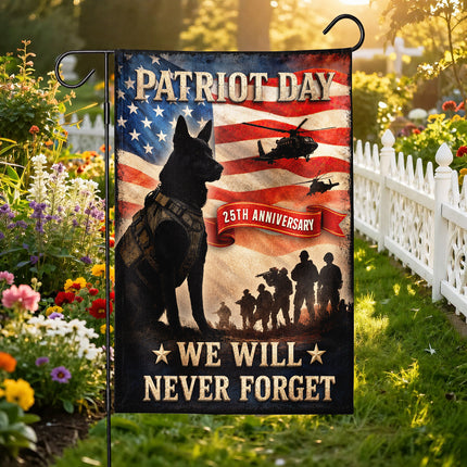 SP-01 We Will Never Forget Patriot Day 2026 K9 Tribute Flag