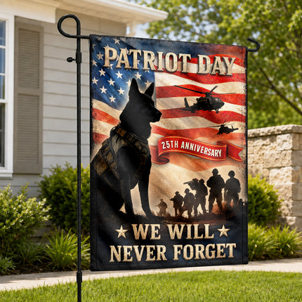 SP-01 We Will Never Forget Patriot Day 2026 K9 Tribute Flag