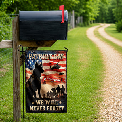 SP-01 We Will Never Forget Patriot Day 2026 K9 Tribute Flag