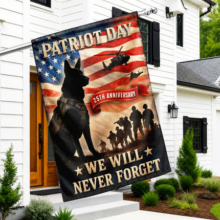 SP-01 We Will Never Forget Patriot Day 2026 K9 Tribute Flag
